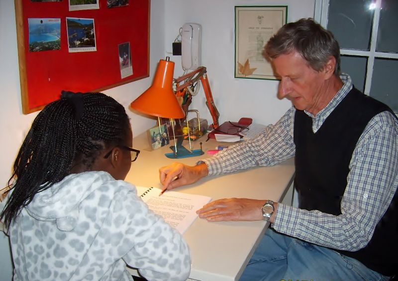 Dr Charles Potter with Child